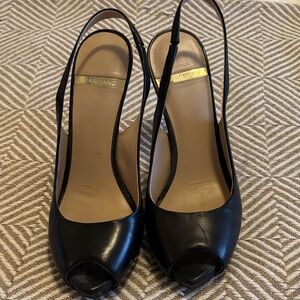 Marciano Elegant Black Slingback Heels